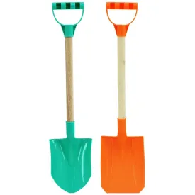 2 Pcs Premium Beach Shovel Set with Sharp and Square Trowels Sturdy - 909043