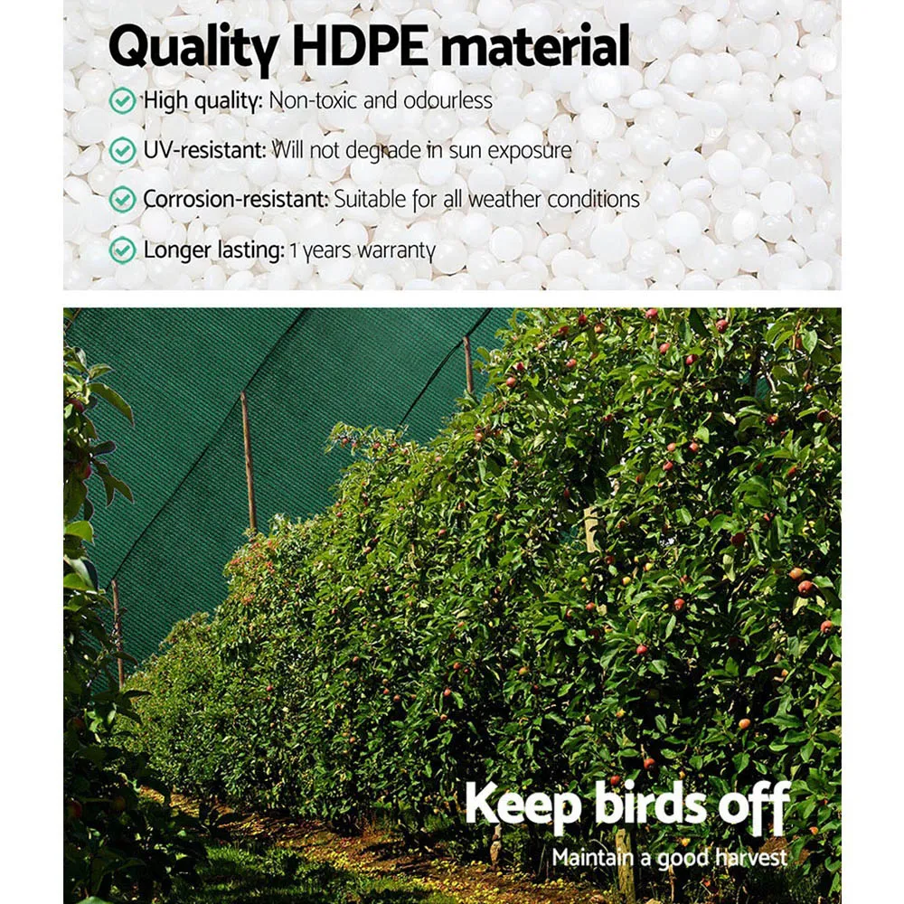 90% UV-Blocking Green Shade Cloth, 1.83x30m | Instahut