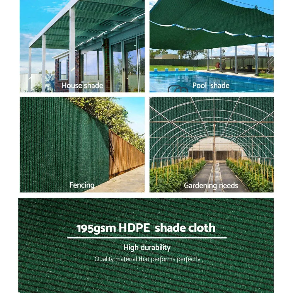 90% UV-Blocking Green Shade Cloth, 1.83x30m | Instahut