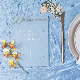 A Hint of Gold Wedding Table Standee by HellofromFlour x Urban Li'l
