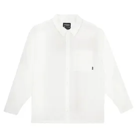 Afends Everyday Hemp Cuban Long Sleeve Shirt - White