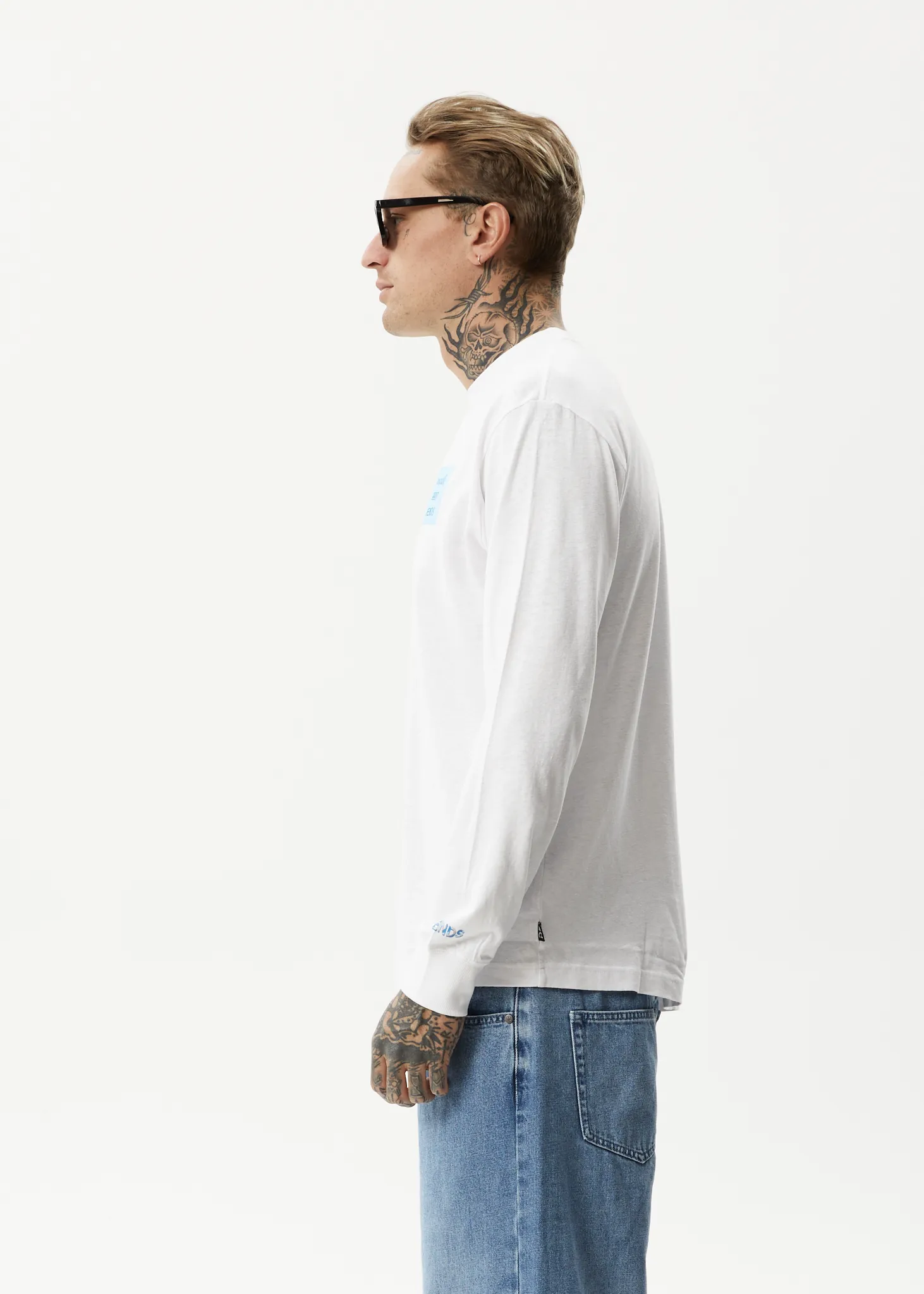 AFENDS Unisex Broccoli - Unisex Long Sleeve T-Shirt - White
