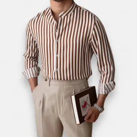 Antonios gentleman striped long sleeve shirt