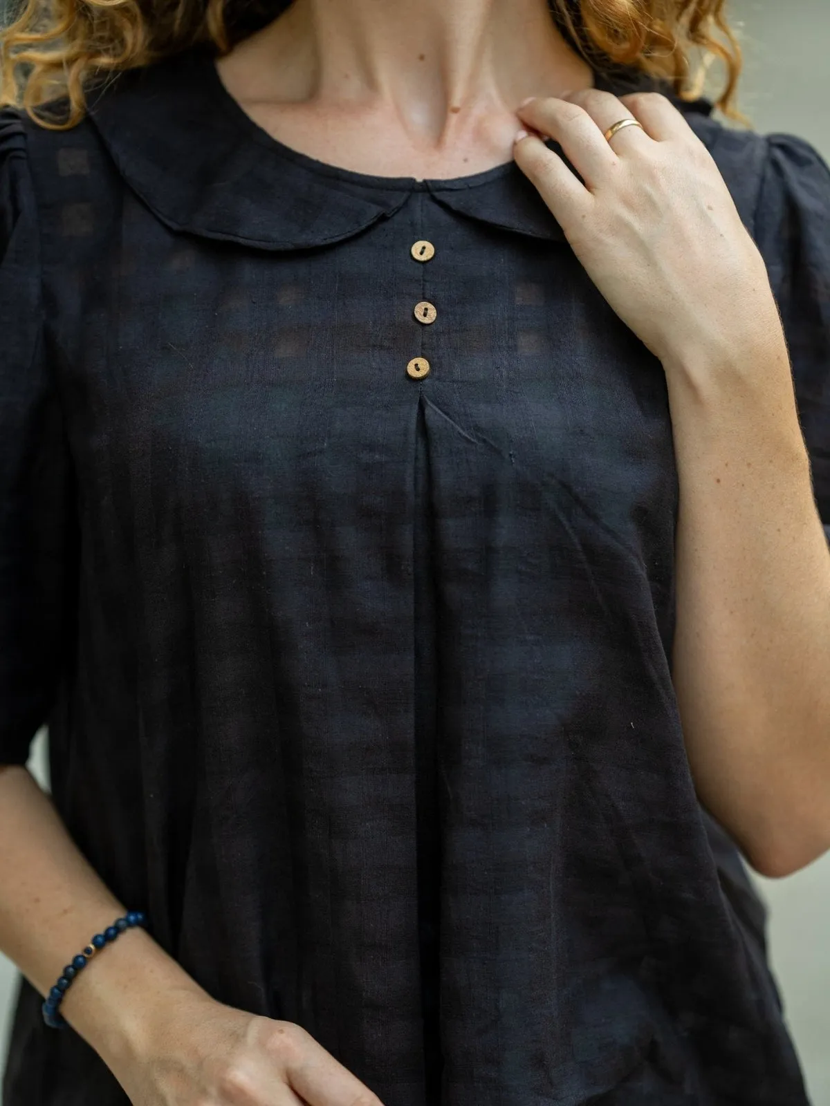 Black Handwoven Shirt