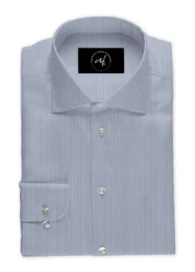 Blue On Blue Self Stripe Shirt