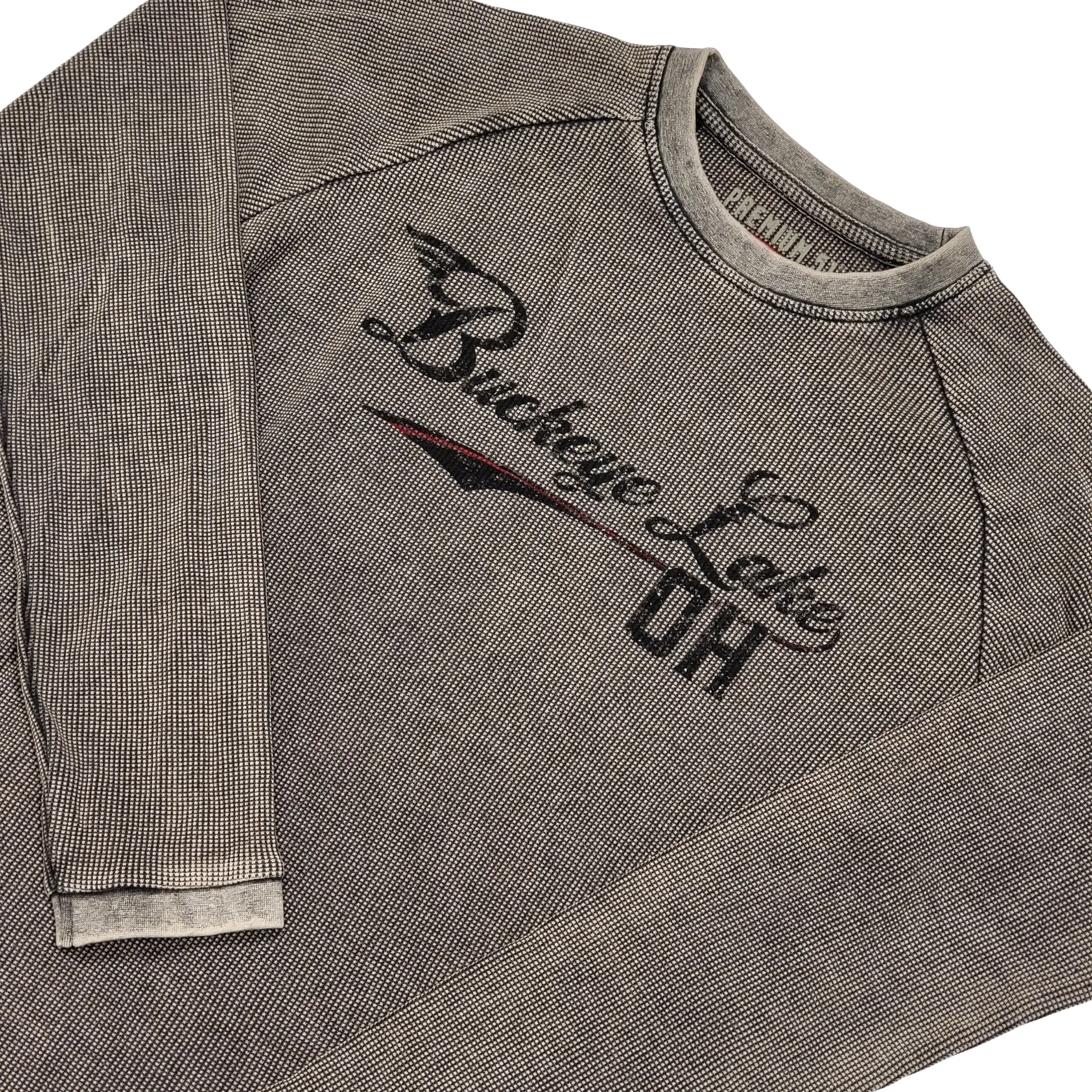 Buckeye Lake OH Waffle Raglan Crew