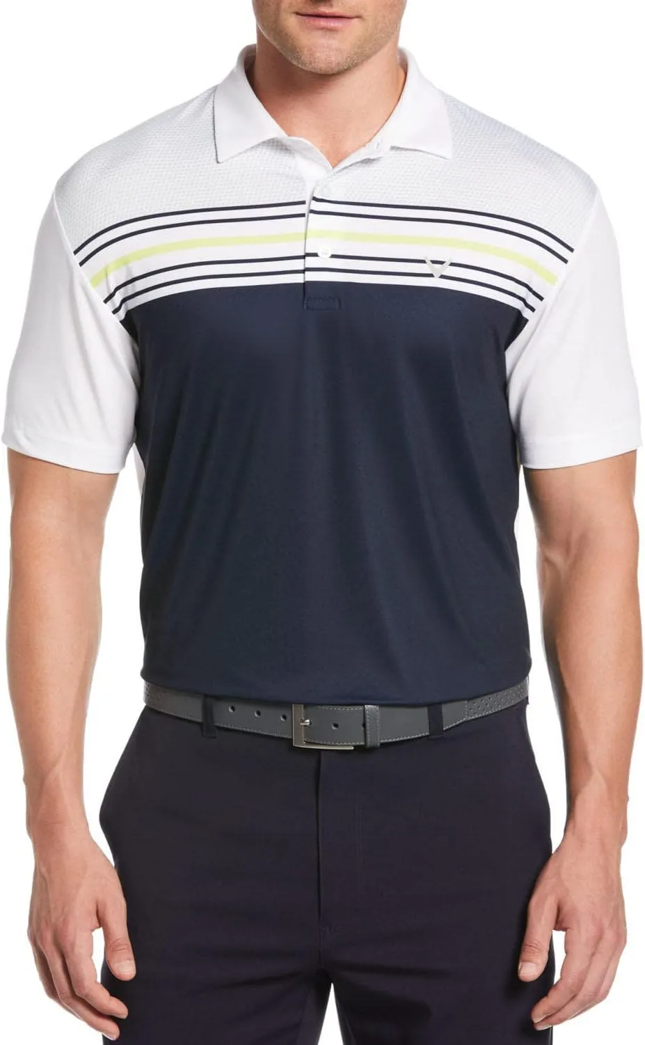 Callaway Performance Golf Polo, Men's Polo Shirt with Moisture-Wicking Technology 3 Button Placket