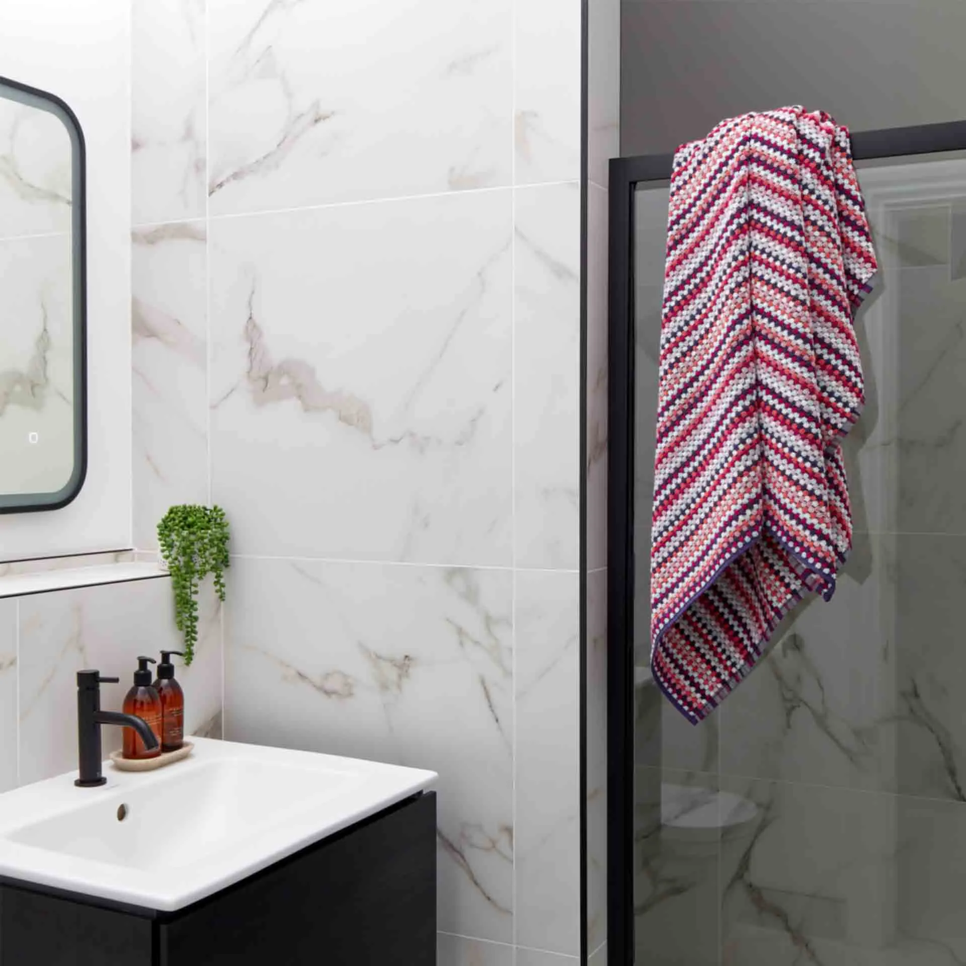 Carnaby Stripe Towels - Turkish Cotton 550 GSM