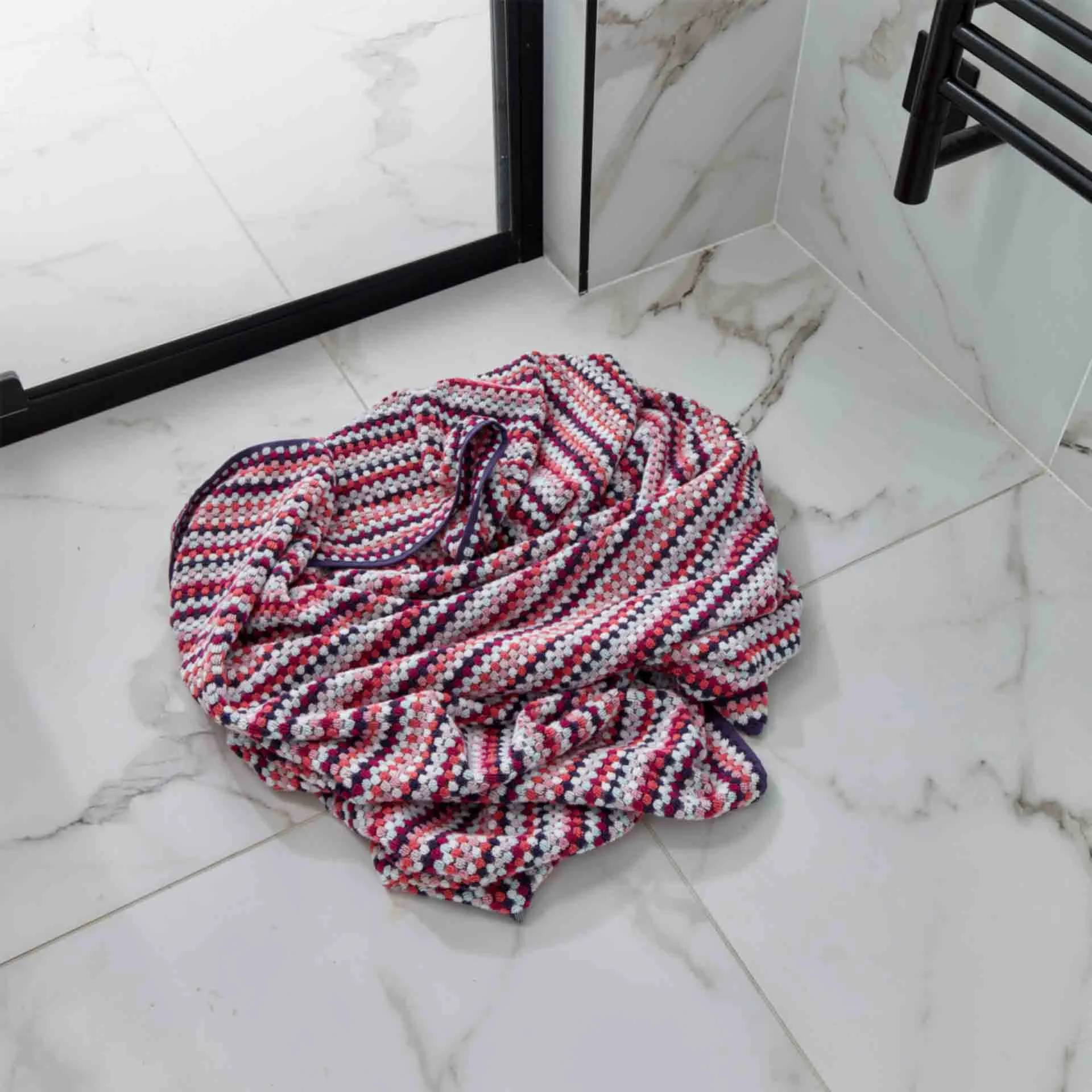 Carnaby Stripe Towels - Turkish Cotton 550 GSM