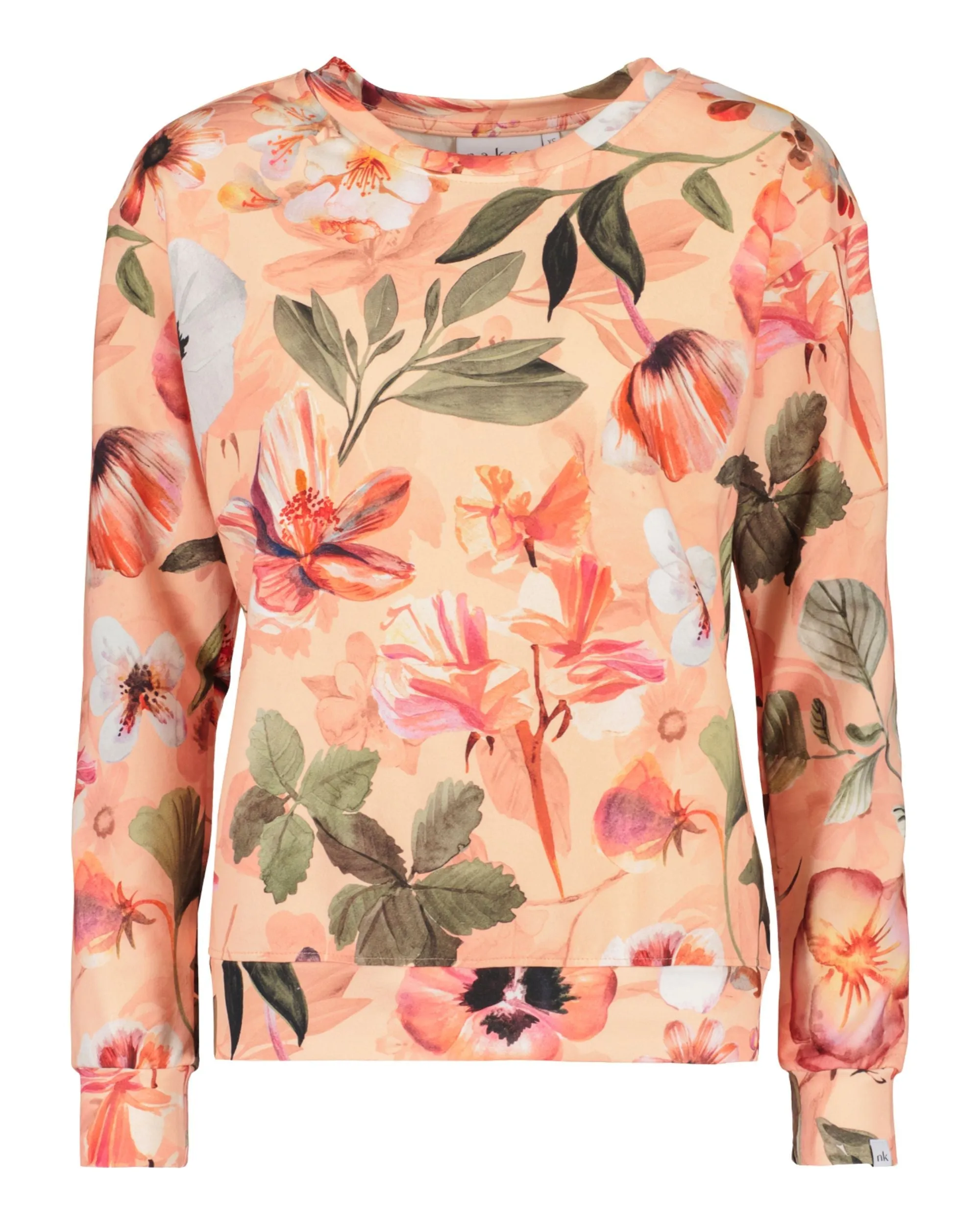 Casual Chic Print Shirt Siesta Orange