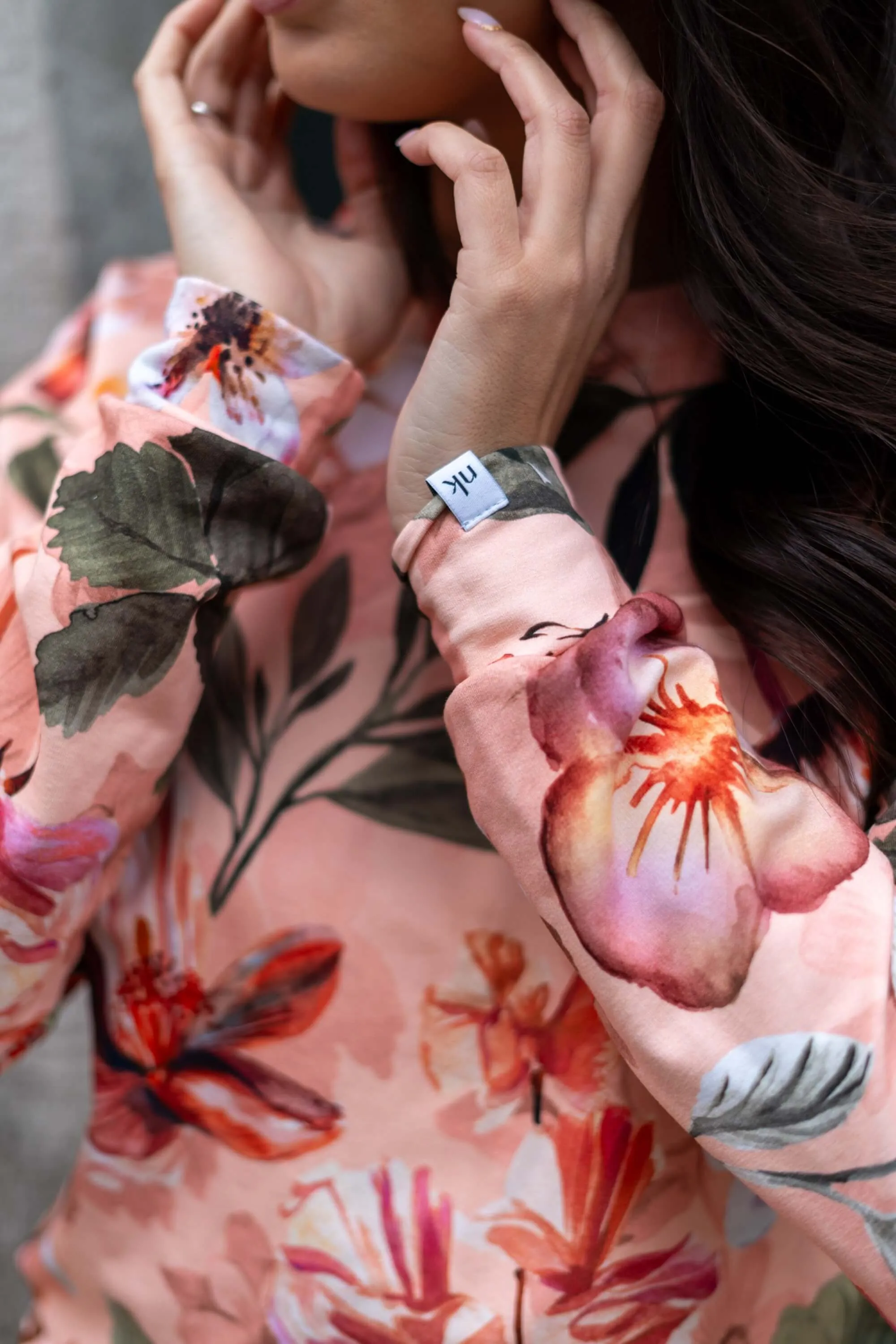 Casual Chic Print Shirt Siesta Orange