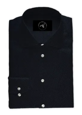 Charcoal Herringbone Shirt