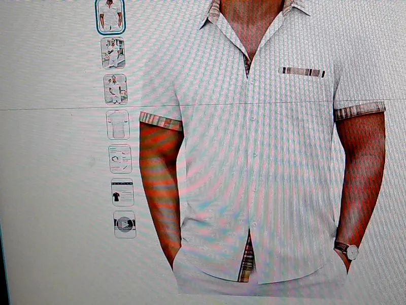 Coofandy Men's Short Sleeve Casual Shirt in Size L