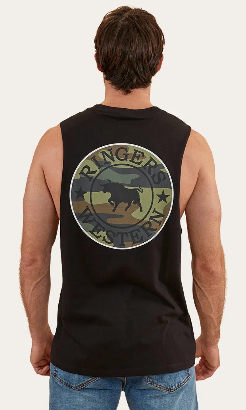 Cotton Muscle Tank Signature Bull, More Colours