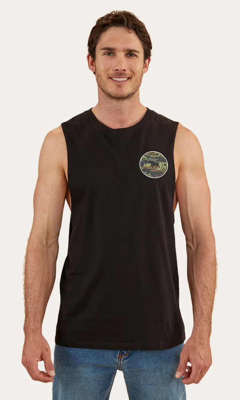 Cotton Muscle Tank Signature Bull, More Colours