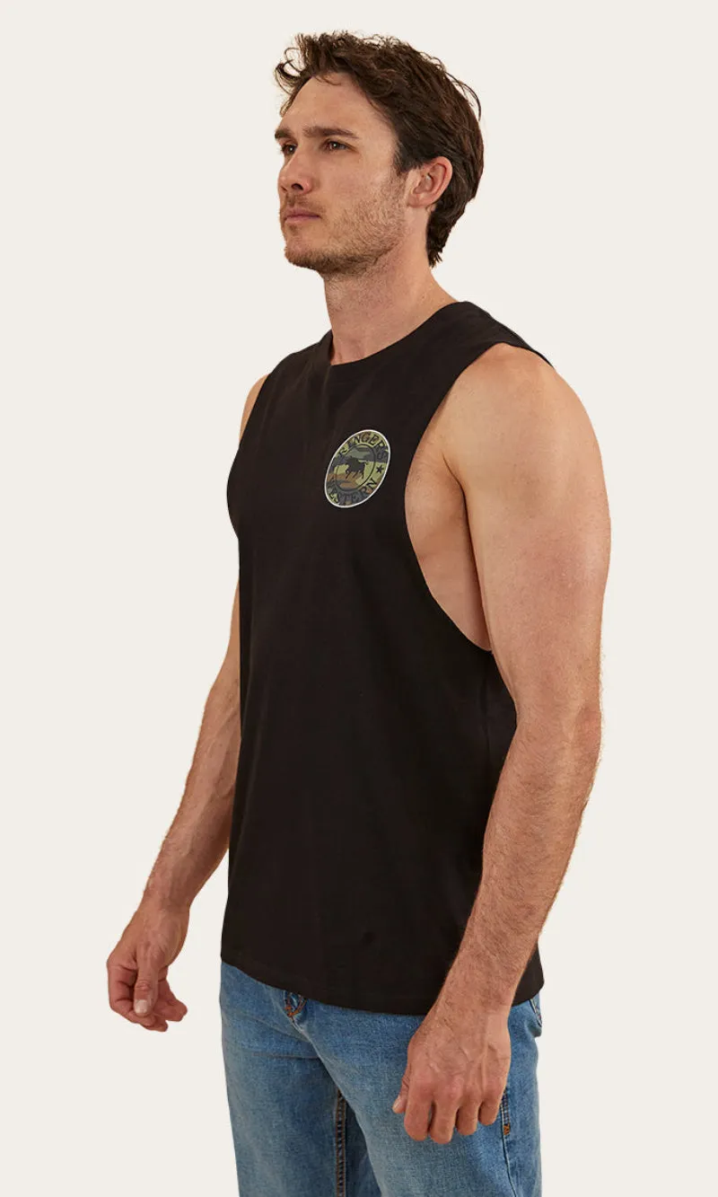 Cotton Muscle Tank Signature Bull, More Colours