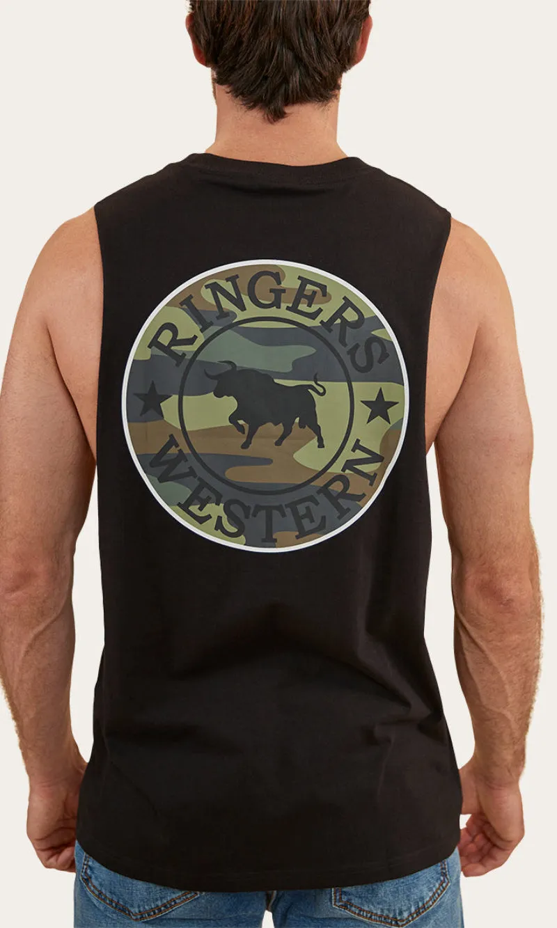 Cotton Muscle Tank Signature Bull, More Colours