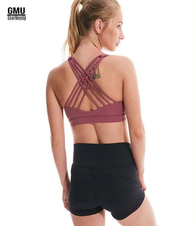 Cross Strappy Medium Impact Sports Bra