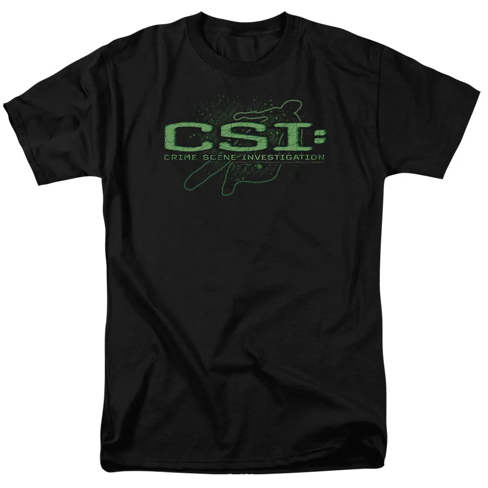 Csi Sketchy Shadow Mens T Shirt Black