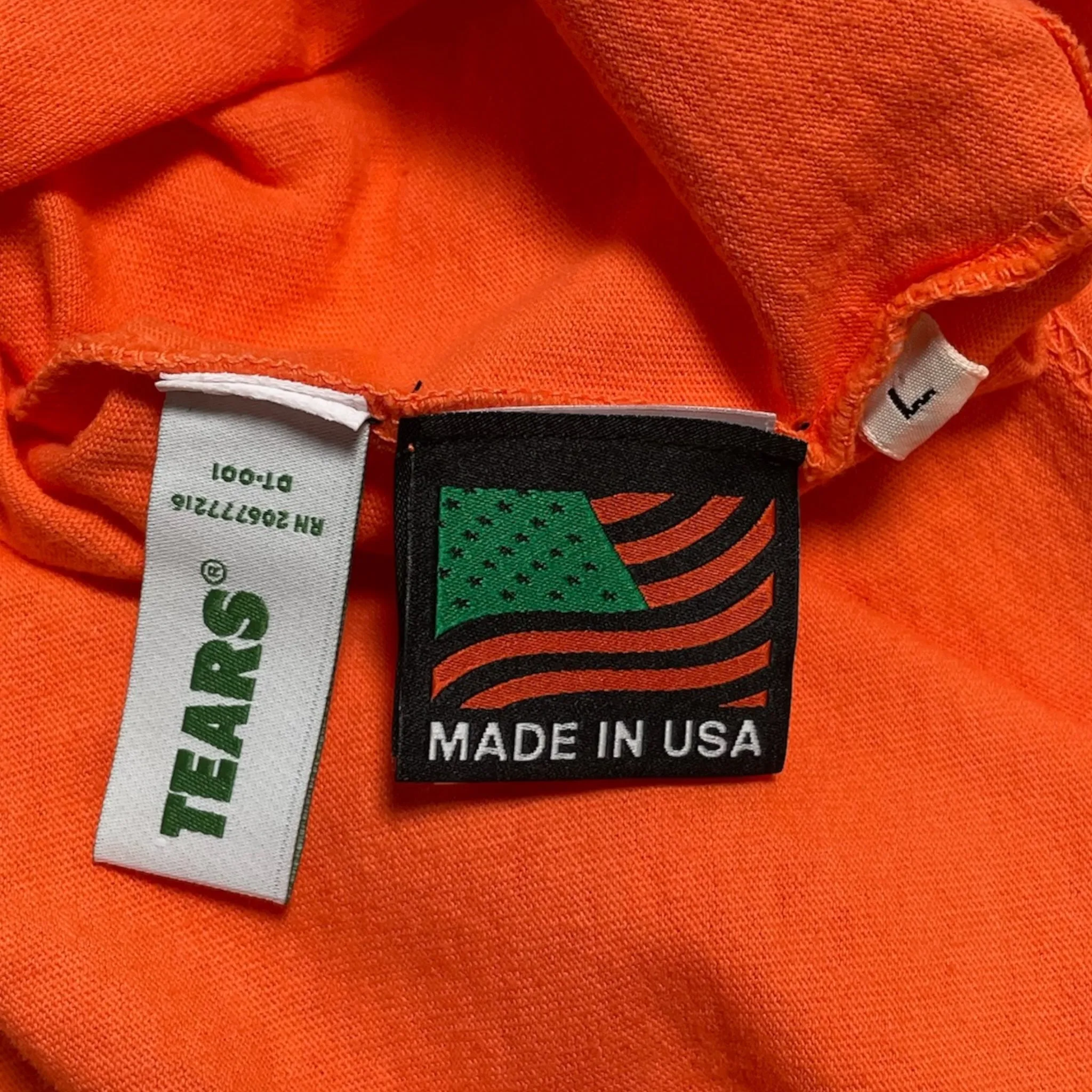 Denim Tears America Sportswear Short Sleeve Tee Shirt Orange