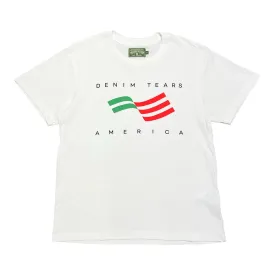 Denim Tears America Sportswear Short Sleeve Tee Shirt White