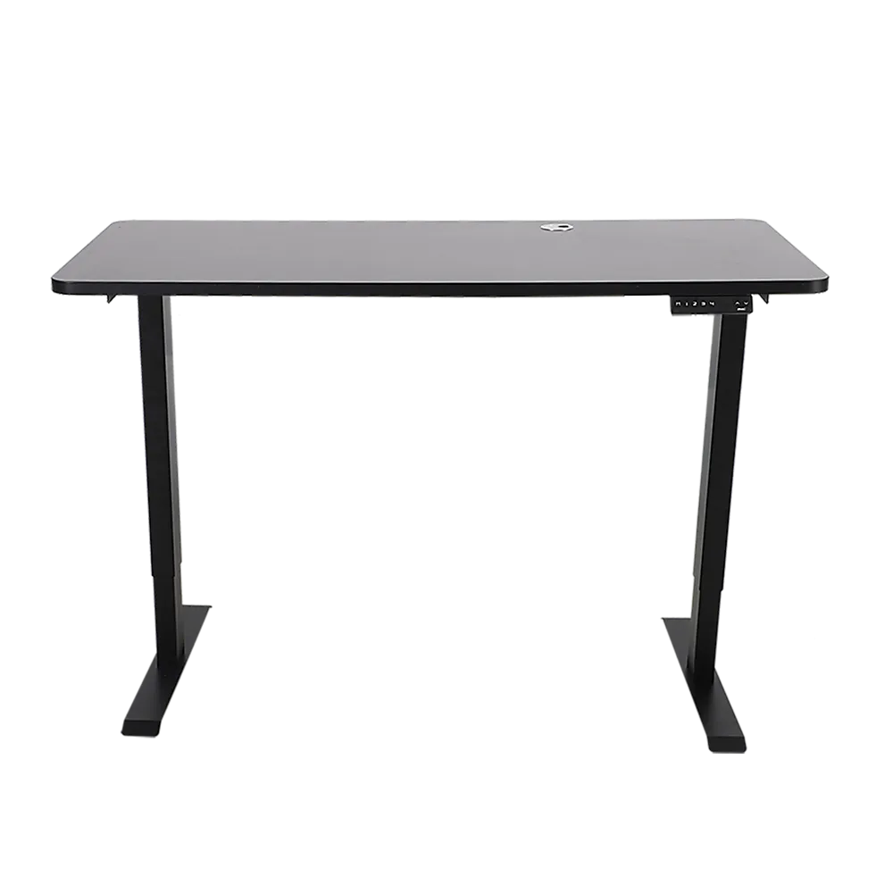 Durable Large Black MDF Desk Top with Cable Hole
