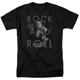 Elvis Presley Rock and Roll Mens T Shirt Black