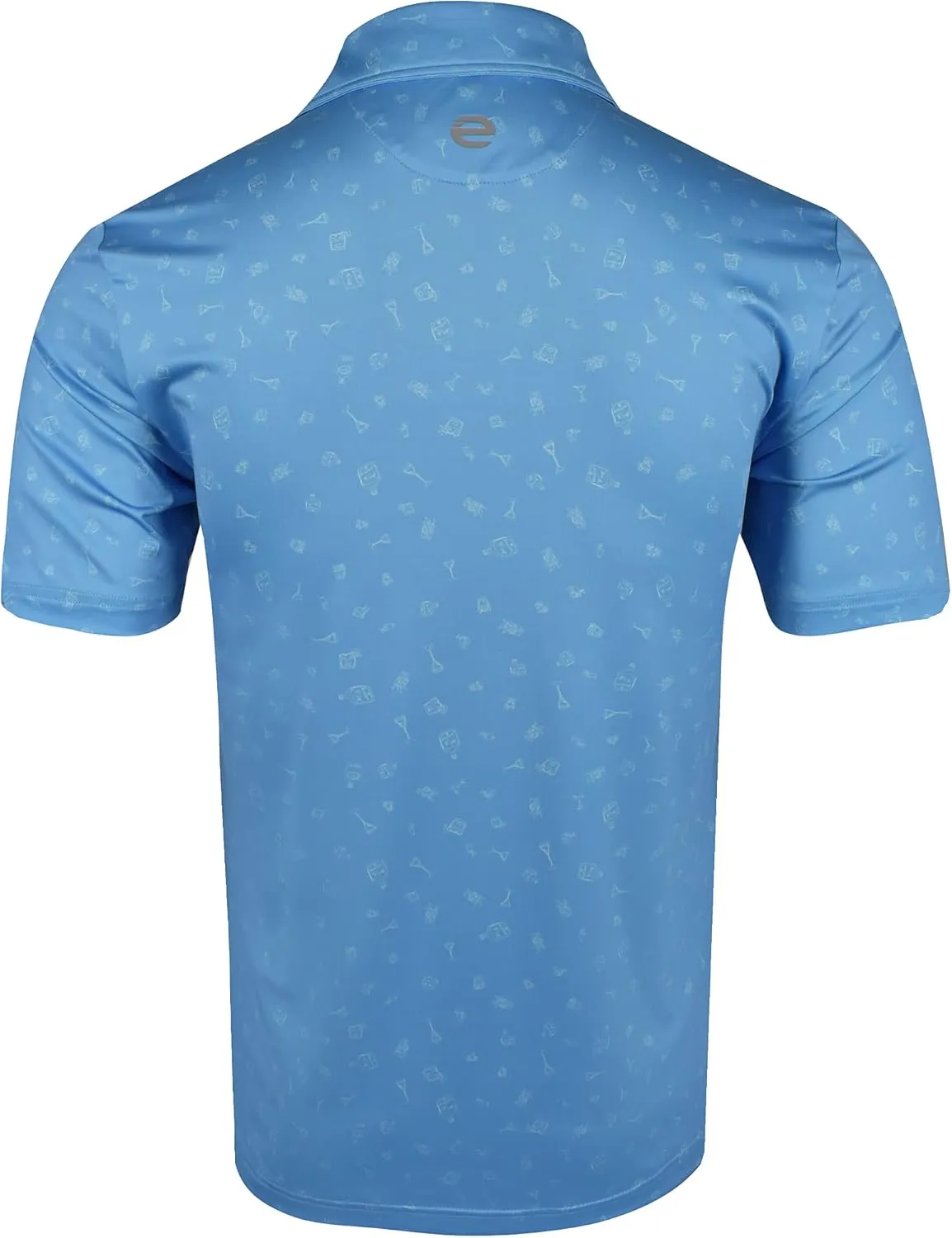 Etonic Martini Glass Print Golf Polo
