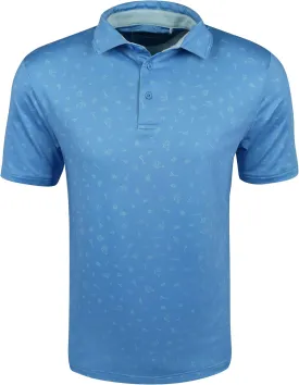Etonic Martini Glass Print Golf Polo
