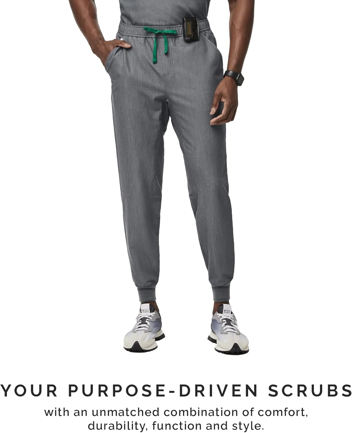 FIGS Tansen Jogger Scrub Pants for Men  Slim Fit, 5 Pockets, 4-Way Stretch, Anti-Wrinkle Mens Scrub Pants