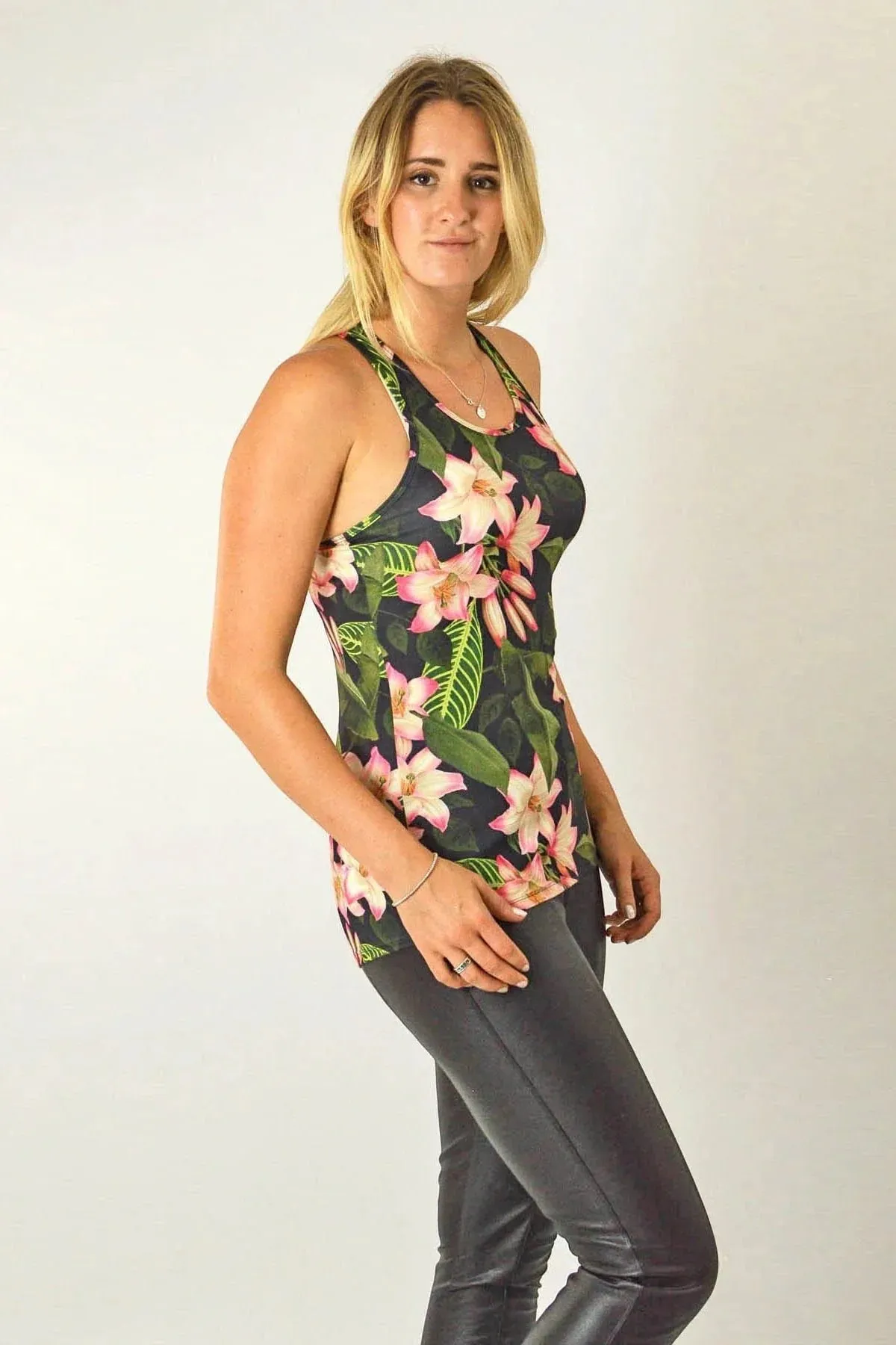 Floral Activewear Vest Top