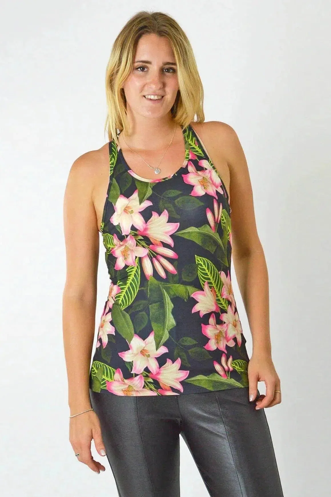 Floral Activewear Vest Top