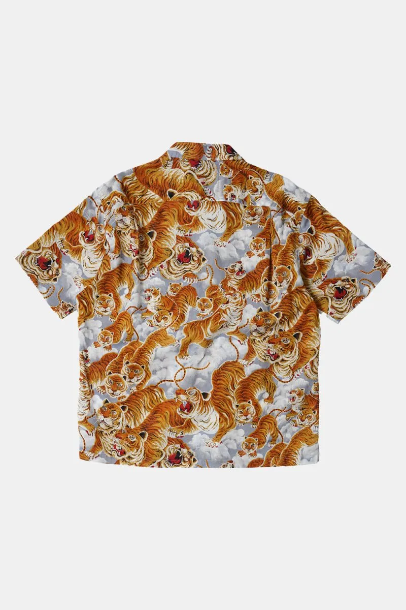Frizmworks Tiger Hawaiian Half Shirt (Grey)