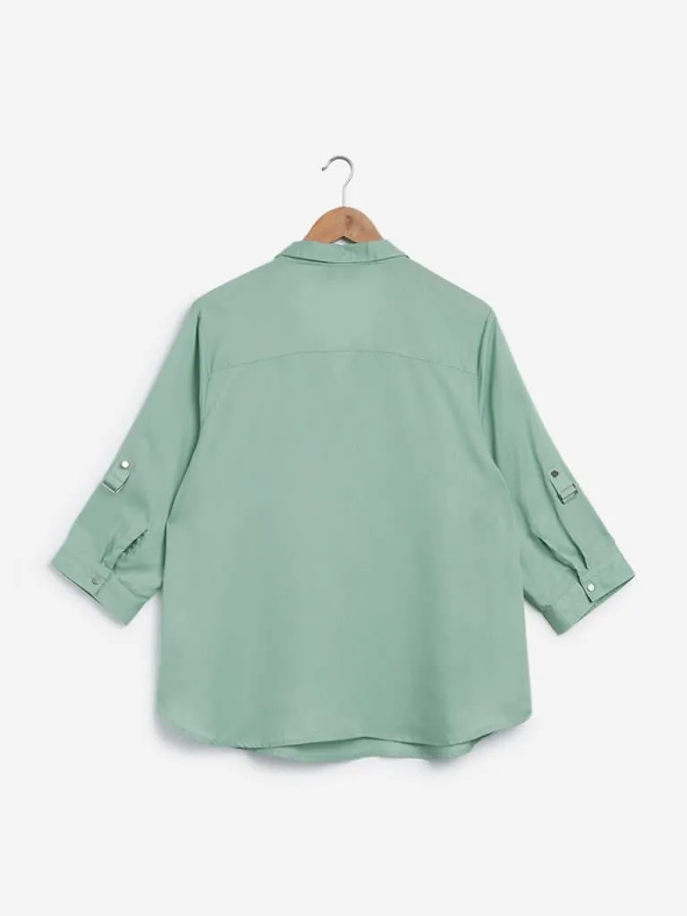 Gia Curves Sage Octavia Shirt