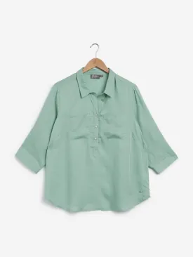 Gia Curves Sage Octavia Shirt