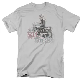 Happy Days Sit on It! Mens T Shirt Silver