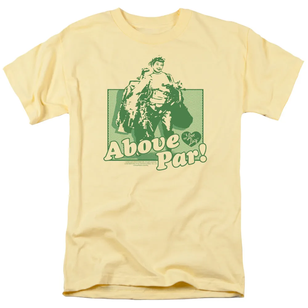I Love Lucy Above Par Mens T Shirt Banana