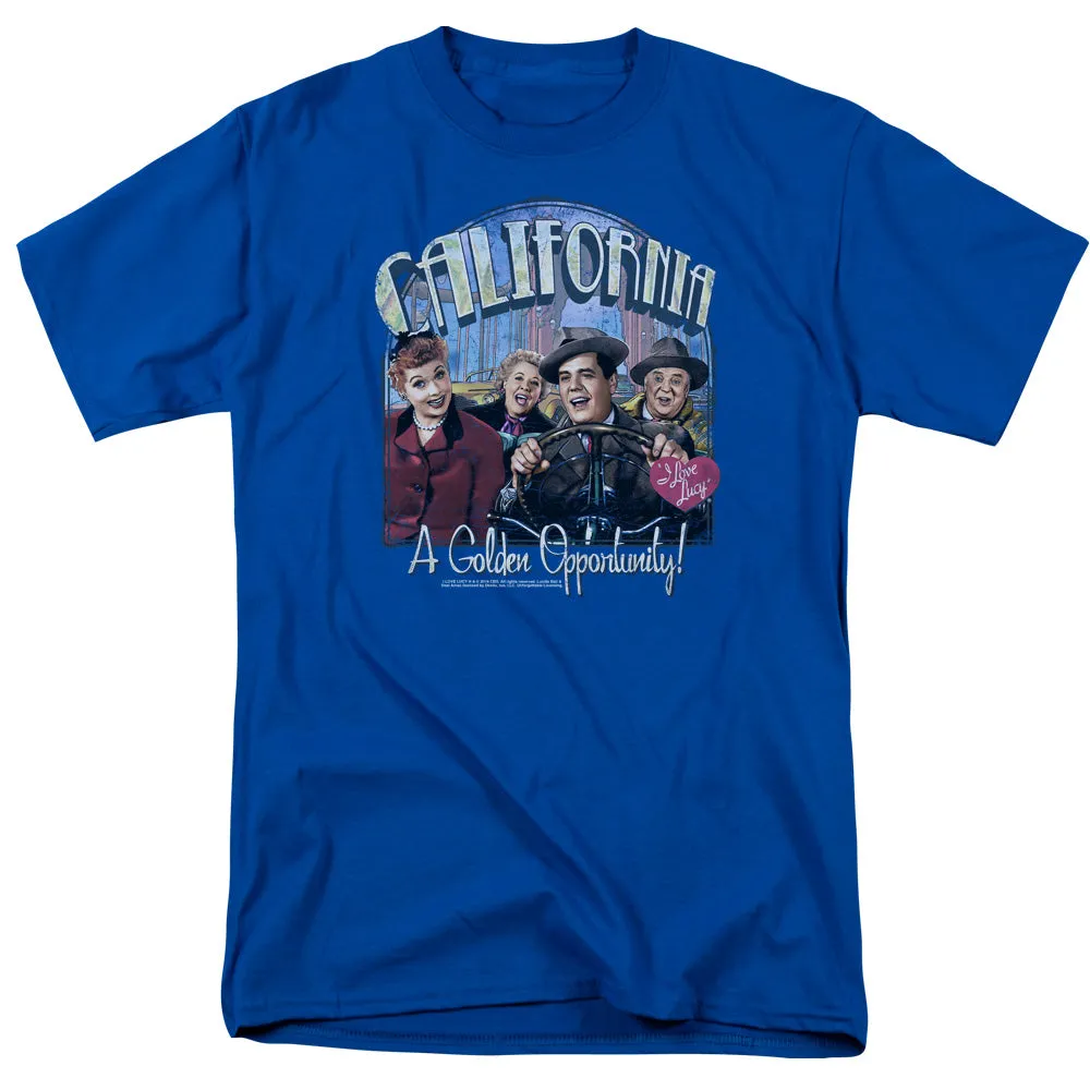 I Love Lucy Golden Opportunity Mens T Shirt Royal Blue