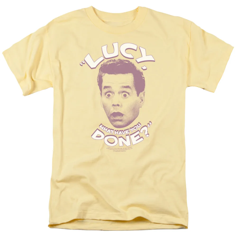 I Love Lucy What Have You Done Mens T Shirt Banana
