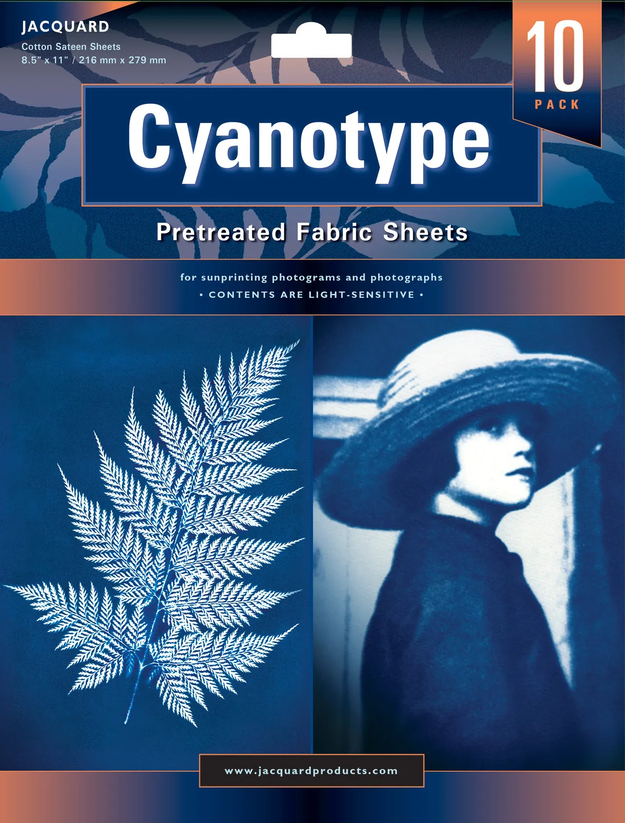 Jacquard Cyanotype Fabric Sheets Set