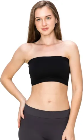 Kurve Seamless Bandeau Tube top - UV Protective Fabric, Rated UPF 50  (Non-Padded) -Made in USA-