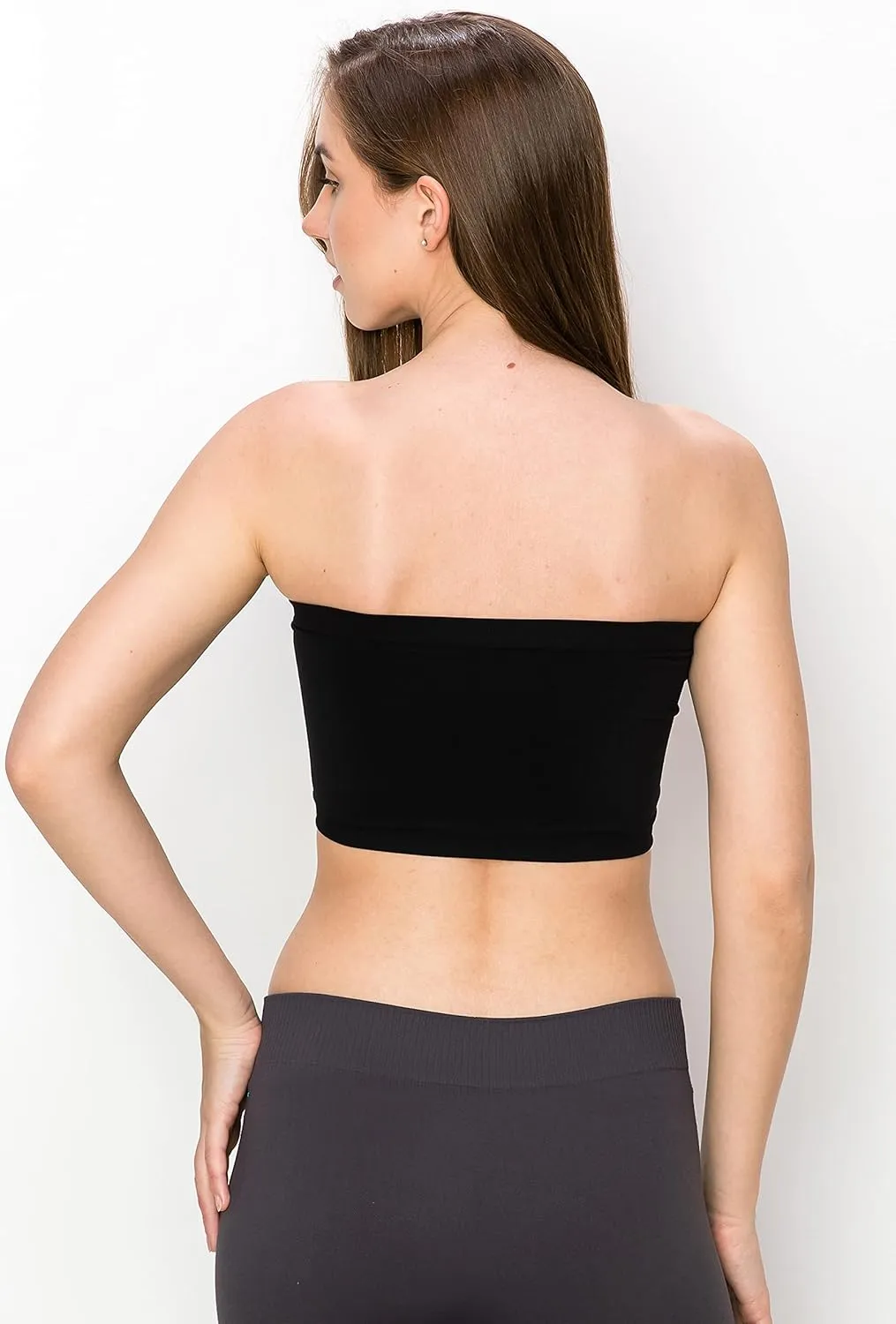 Kurve Seamless Bandeau Tube top - UV Protective Fabric, Rated UPF 50  (Non-Padded) -Made in USA-
