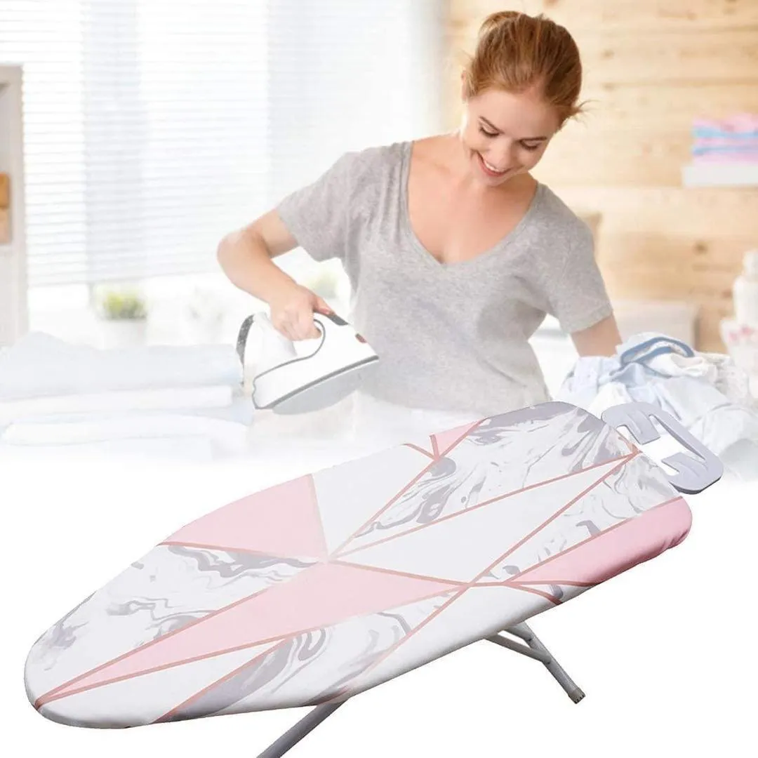 Lightweight Height Adjustable Ironing Board with Steam Iron Rest