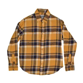 LIGHTWEIGHT PLAID WORK SHIRT - GOLD