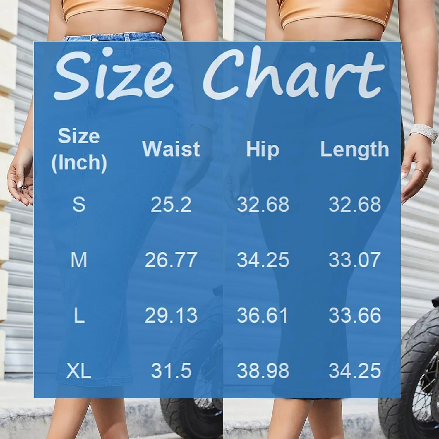 Long Denim Skirts for Women Trendy Bodycon Back Slit Maxi Jean Pencil Skirt Business Casual High Waisted Skirt 2025