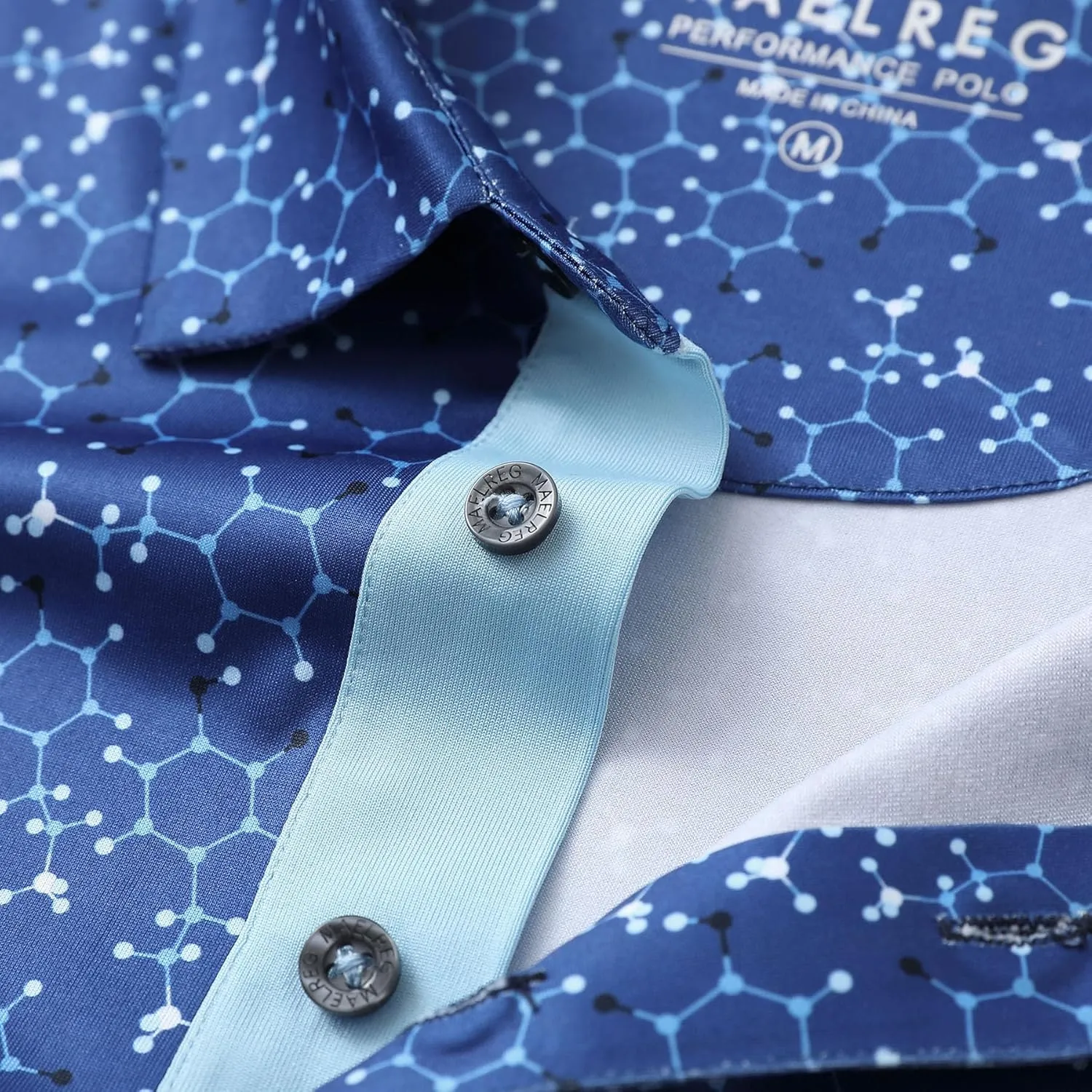 M MAELREG Boys Polo Shirt Short Sleeve Performance Dry Fit Stretch Funny Print Active Casual Collared Golf Shirts for Boy