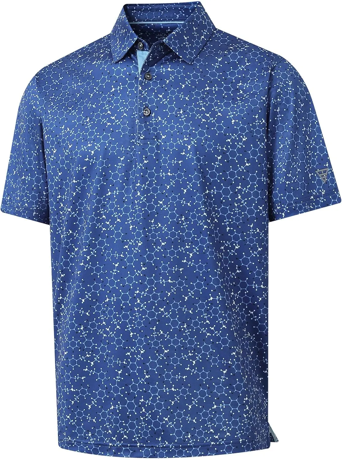 M MAELREG Boys Polo Shirt Short Sleeve Performance Dry Fit Stretch Funny Print Active Casual Collared Golf Shirts for Boy