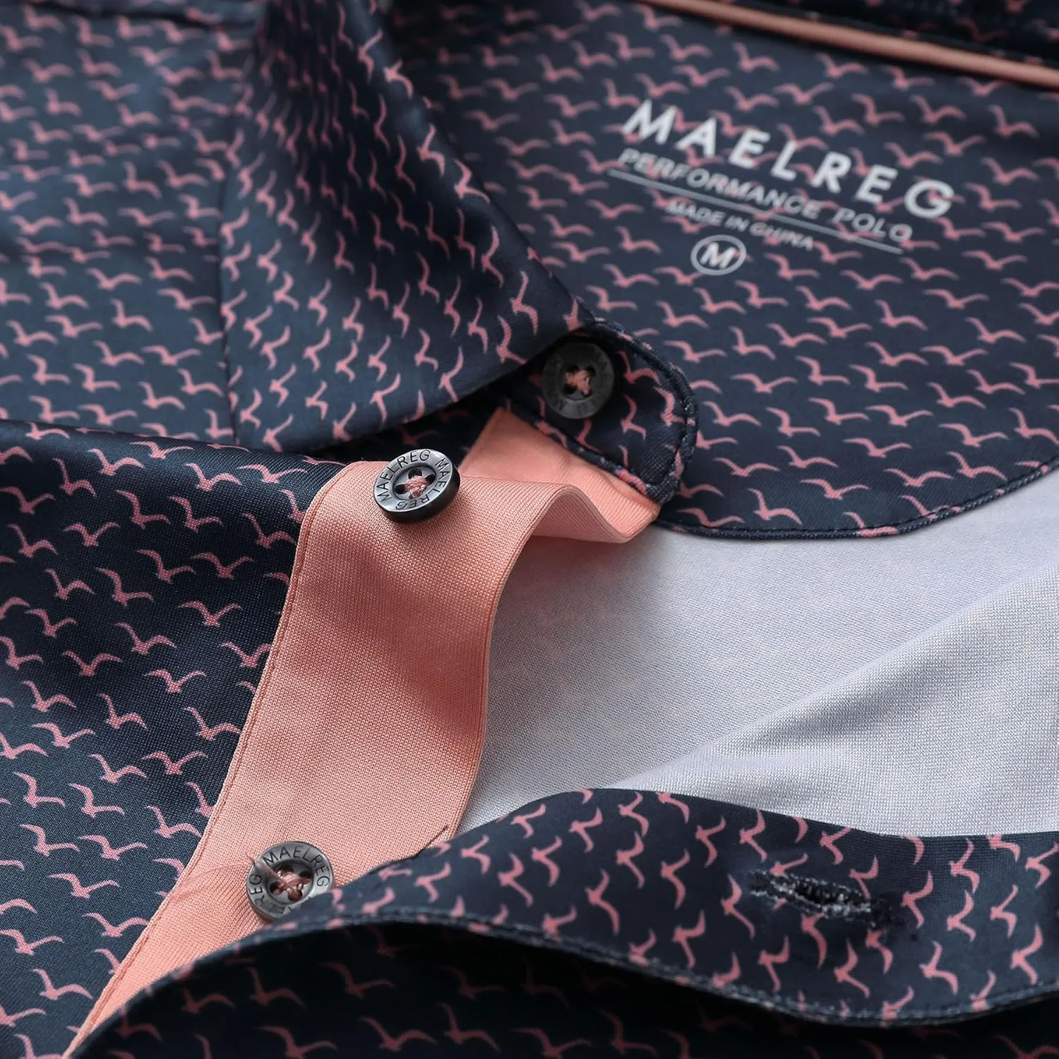 M MAELREG Boys Polo Shirt Short Sleeve Performance Dry Fit Stretch Funny Print Active Casual Collared Golf Shirts for Boy