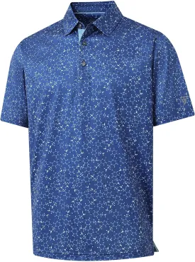 M MAELREG Boys Polo Shirt Short Sleeve Performance Dry Fit Stretch Funny Print Active Casual Collared Golf Shirts for Boy