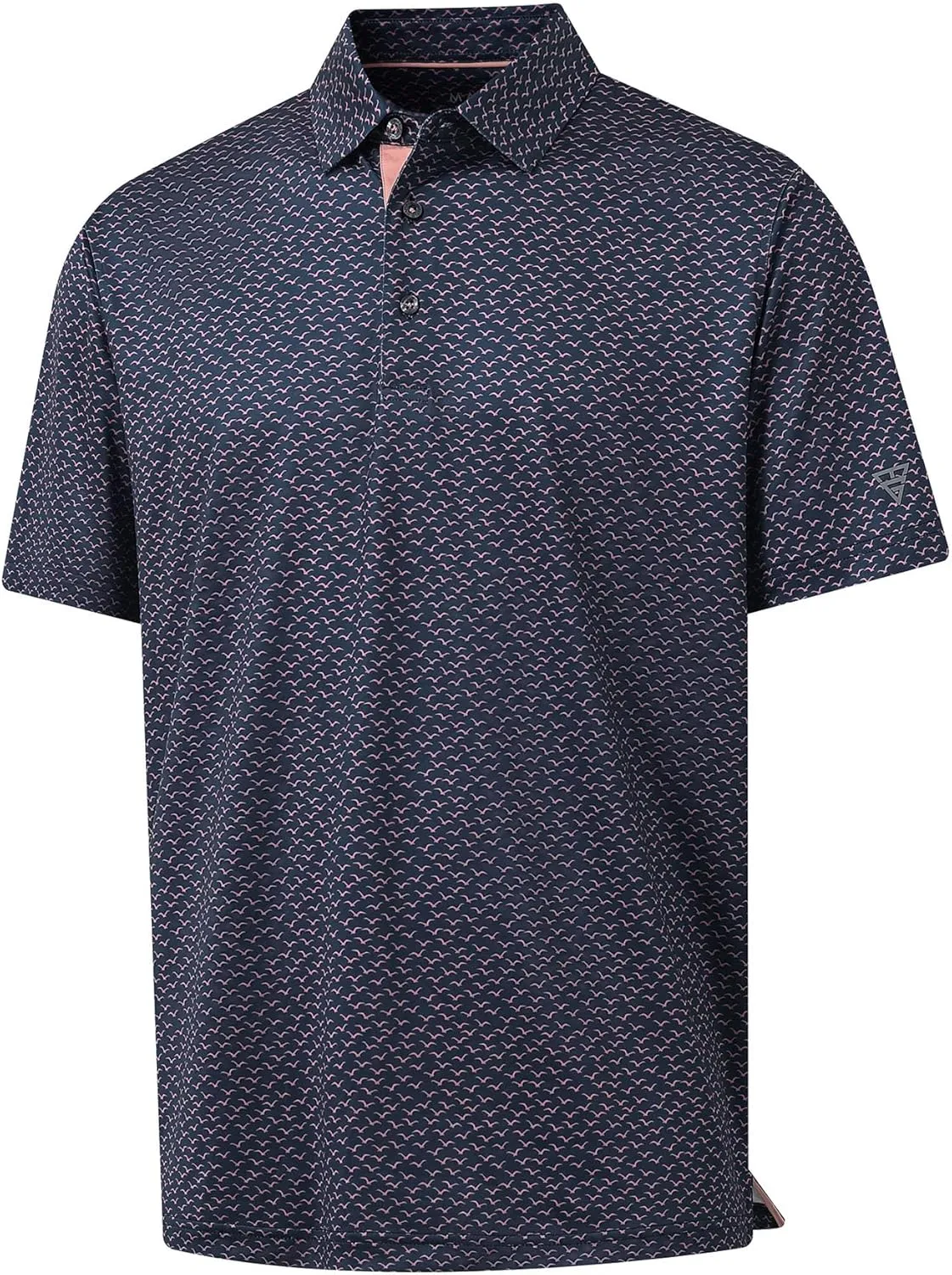 M MAELREG Boys Polo Shirt Short Sleeve Performance Dry Fit Stretch Funny Print Active Casual Collared Golf Shirts for Boy